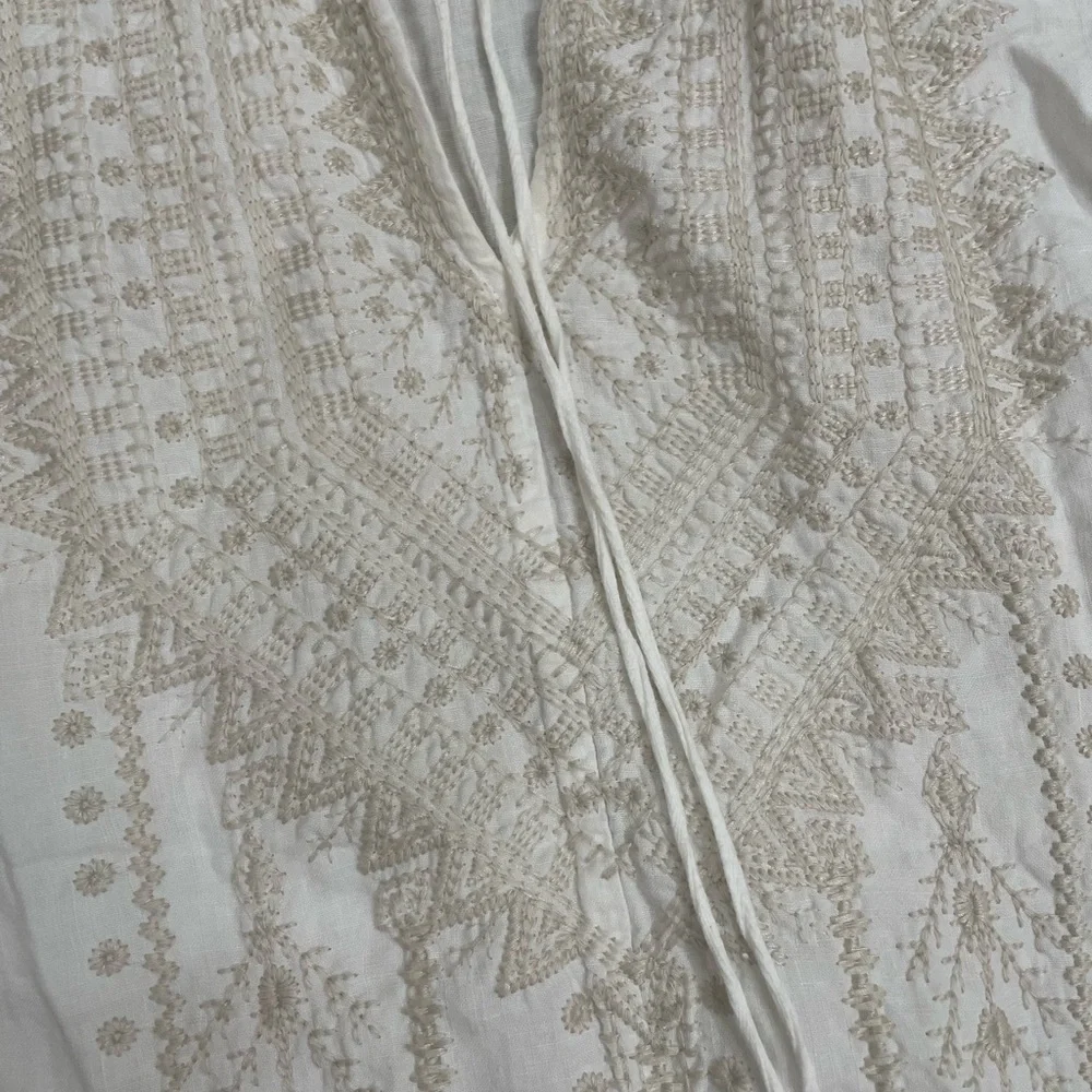 Johnny was white long sleeve embroidered cami peasant blouse - Picture 6 of 7